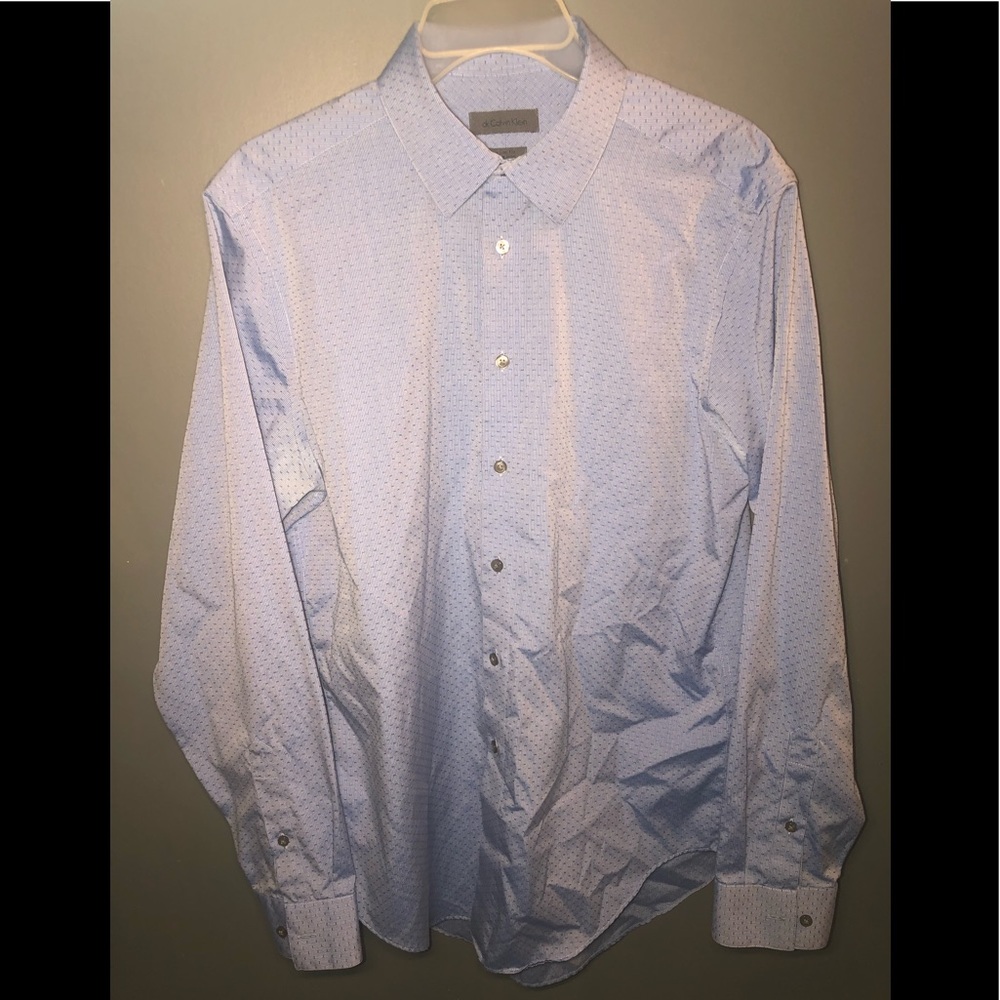 Calvin Klein Dress Shirt Button Down Sz:16 / 34,35